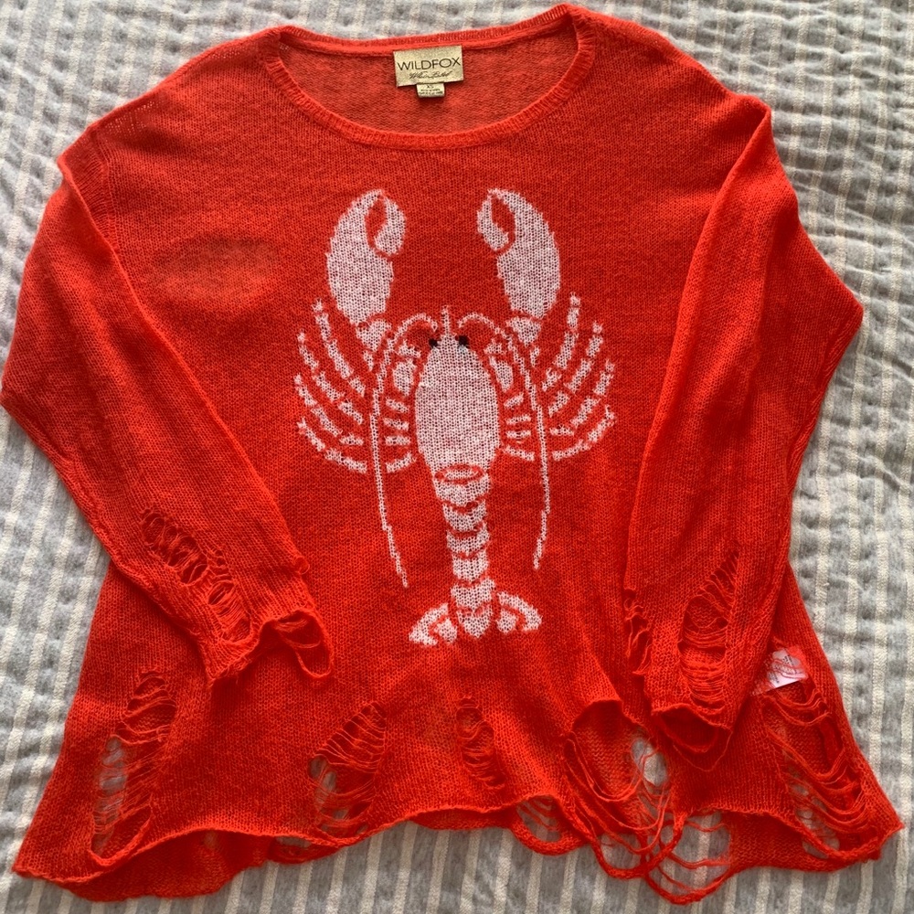 Wildfox White Label Lobster Sweater NWOT